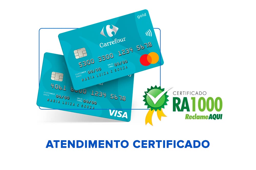 Cartão Carrefour ganha selo RA1000 do Reclame AQUI por excelência no atendimento
